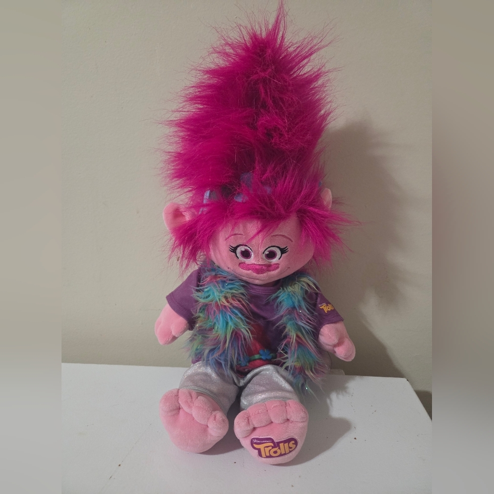 Build-A-Bear Workshop DreamWorks Trolls Poppy plush toy.